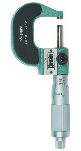 Mitutoyo 193-211 Mechanical Digit Outside Micrometer, 0-1&quot;-