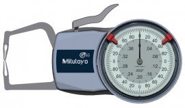 Mitutoyo 209-791 External Dial Caliper Gauge, 0 to 0.2&amp;quot;-
