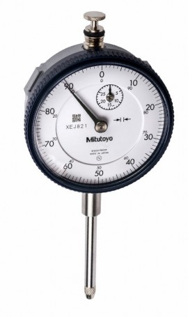 Mitutoyo 2109A-10 Series 2 Dial Indicator, 0 to 1 mm, metric-