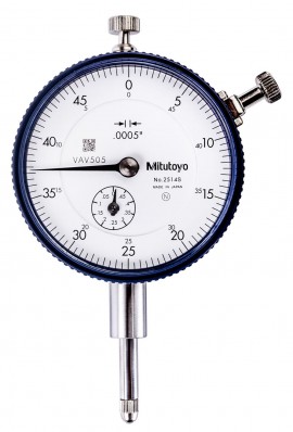Mitutoyo 2514A Series 2 Standard Dial Indicator with Lug, 0.5&amp;quot;, SAE-