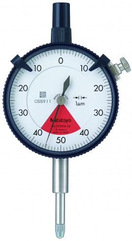 Mitutoyo 2900S-73 Series 2 Standard One Revolution Dial Indicator with Lug, 0.08 mm, Metric-