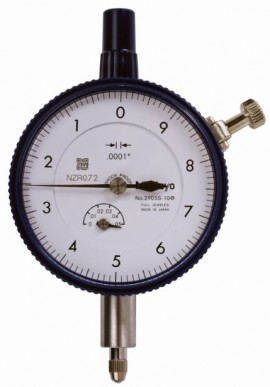 Mitutoyo 2905AB-10 Series 2 Standard Flat-Back Dial Indicator, 0.05&amp;quot;, SAE-