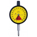 Mitutoyo 2973AB Series 2 Metric Standard One Revolution Dial Indicator with flat back, 0 to 1.6 mm, 0.02 mm-