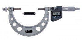 Mitutoyo 324-253-32 Series 324 Interchangeable Ball Anvil-Spindle Gear Tooth Micrometer, 50 to 75 mm-