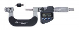 Mitutoyo 326-252-32 Series 326 Interchangeable Anvil-Spindle Screw-Thread Digital Micrometer, 25 to 50 mm-