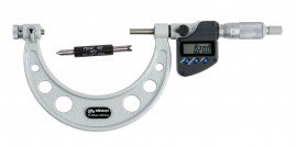 Mitutoyo 326-254-32 Series 326 Interchangeable Anvil-Spindle Screw-Thread Digital Micrometer, 75 to 100 mm-