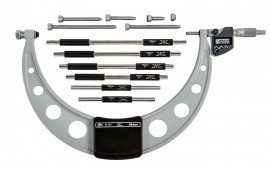 Mitutoyo 340-352-32 Series 340 Digimatic Outside Micrometer with Interchangeable Anvils, 6 to 12&amp;quot;-