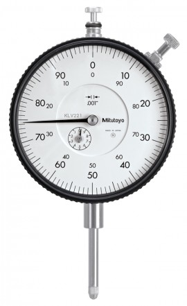 Mitutoyo 3416A Series 3 Large Face Dial Indicator, 0 to 1&amp;quot;, imperial-