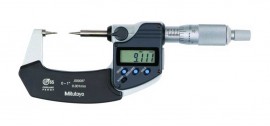 Mitutoyo 342-351-32 Digital Point Micrometer, 0 to 1" (0 to 25.4 mm), 15&amp;deg;-