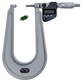 Mitutoyo 389-362-32 Series 389 Sheet Metal Digital Micrometer, 6.5&amp;quot; Throat-