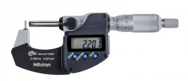 Mitutoyo 395-261-32 Series 395 Digital Tube Micrometer, Type A Pin Anvil, 0 to 25 mm-