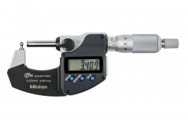 Mitutoyo 395-262-32 Series 395 Digital Tube Micrometer, type B pin anvil, 0 to 25 mm-