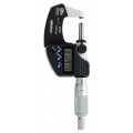 Mitutoyo 395-371-32 Spherical Micrometer, 1&quot; Range, Spherical Anvil, Spindle-
