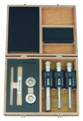 Mitutoyo 468-982 Digital 3-Point Internal Micrometer Set, 12 to 25 mm-