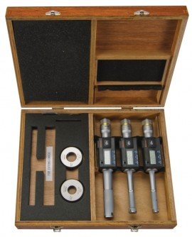 Mitutoyo 468-987 Digital 3-Point Internal Micrometer Set, 0.5 to 1&amp;quot;-