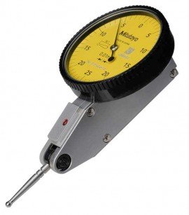 Mitutoyo 513-424-10A Horizontal Dial Test Indicator, Plus Set, 0.5mm Range-