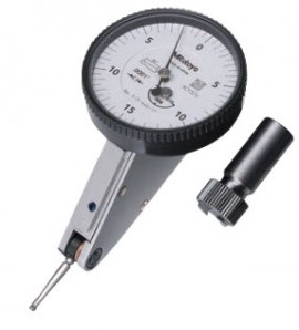 Mitutoyo 513-443-10T Horizontal Dial Test Indicator, Tilted Full Set, 0.016&quot; Range-