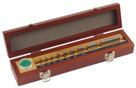 Mitutoyo 516-334-26 Imperial Gauge Block Rectangular Ceramic Set, 9, grade 0-