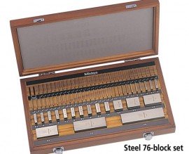 Mitutoyo 516-451-26 Metric Gauge Block Square Steel Set, grade-AS-1-