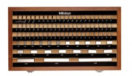 Mitutoyo 516-549-56 Imperial Gauge Block Rectangular Steel Set, grade K-