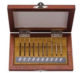 Mitutoyo 516-927-26 Imperial Gauge Block Rectangular Steel Set, 10, grade-AS-1-