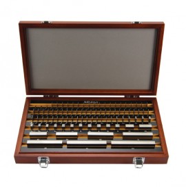 Mitutoyo 516-946-26 Metric Gauge Block Rectangular Steel Set, 87, grade 0-