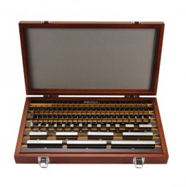 Mitutoyo 516-946-26 Metric Gauge Block Rectangular Steel Set, 87, grade 0-