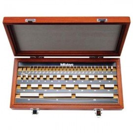 Mitutoyo 516-955-26 Metric Gauge Block Rectangular Steel Set, 56, grade AS-1-