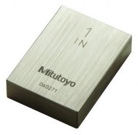 Mitutoyo 611201-541 Inch Rectangular Steel Gauge Block, 1&amp;quot;, grade 1-