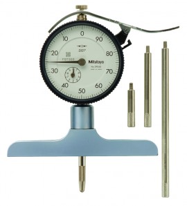 Mitutoyo 7218A Mechanical Depth Gauge, Dial, 0-8&quot;, 0.001&quot;-