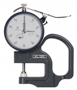 Mitutoyo 7300S Thickness Gauge with Dial, 0 to 0.5"-