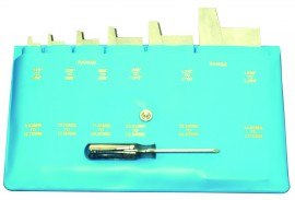Mitutoyo 985-131 Adjustable Parallel 6-Piece Pin Punch Set, 0.38 to 2.25"-