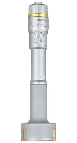 Mitutoyo HT-5&amp;rdquo;R Holtest Vernier Inside Micrometer, Three-Point, 4-5in, .00025in-