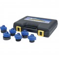 Mityvac MVA4630 Cooling System Cap Adapter Kit for MV4525 and MV4530, European vehicles, 6-pack-