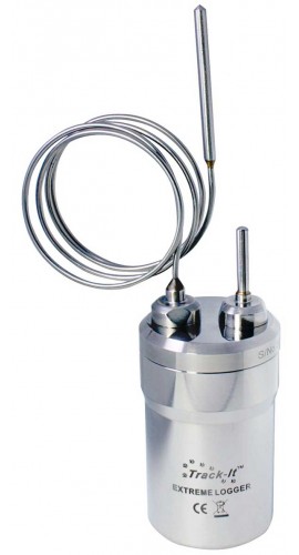 Monarch 5396-1120 Track-It Extreme Temperature Data Logger with Dual 1&quot; and 22&quot; Bendable Probes, -58 to 302&amp;deg;F-