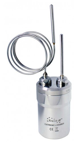 Monarch 5396-1121 Track-It Extreme Temperature Data Logger with Dual 2&quot; and 22&quot; Bendable Probes, -58 to 302&amp;deg;F-