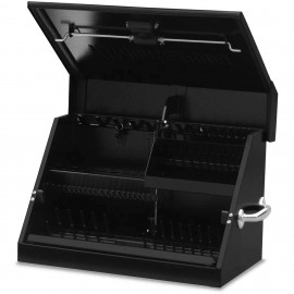 Montezuma SM200B Steel Toolbox, 22-1/2 x 13&amp;quot;, black-