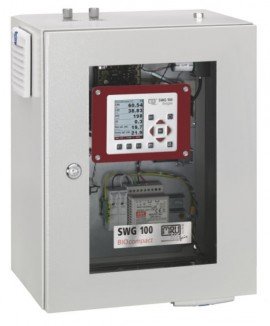 MRU SWG 100 BIOcompact Stationary Biogas Analyzer with IP54 steel cabinet, O<sub>2</sub>/CO<sub>2</sub>/CH<sub>4</sub>/H<sub>2</sub>S/H<sub>2</sub>-