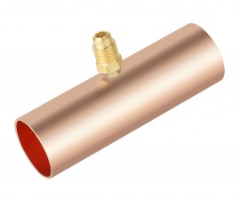 NAVAC F1009 Slip Fit Copper Braze Tee, 1-&amp;frac18;&amp;quot; ODS-