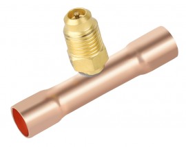 NAVAC F1015 Swaged Copper Braze Tee, &amp;frac38;&amp;quot; OD, 3-pack-