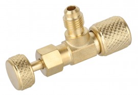 NAVAC F1031 Backseat Control Valve, &amp;frac14;&amp;quot; SAE x &amp;frac14;&amp;quot; O-ring coupler-