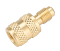 NAVAC F2010 A2L LH Thread Adaptor for LH A2L refrigerant tanks, 1/4&quot; LH FPT x 1/4&quot; MPT-