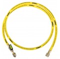 NAVAC NH5Y 5&#039; Yellow Refrigerant Hose with &amp;frac14;&amp;quot; SAE, 45&amp;deg;-