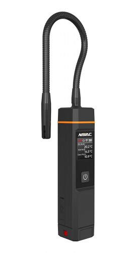 NAVAC NSH1 Bluetooth Psychrometer with digital display, 0 to 100% RH, -40 to 249&amp;deg;F-