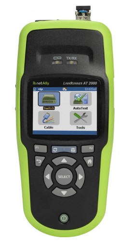 NetAlly LinkRunner AT 2000 Copper and Fiber AutoTester Kit-
