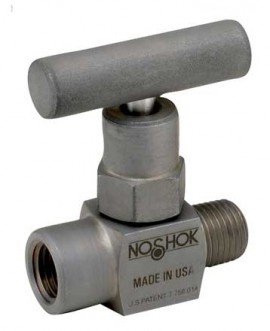 NOSHOK 101-FFC Mini Hard Seat Needle Valve with &amp;frac18; NPT, female to female, steel-