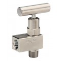 NOSHOK 102-MFAS Hard Seat Mini Valve, male to female angle, stainless steel-