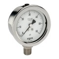 NOSHOK 500 All Stainless Steel Liquid-Filled Pressure Gauge, 2&amp;frac12;&amp;quot; dial, 0 to 15 psi-