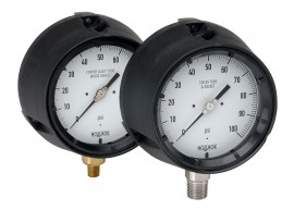 NOSHOK 700 Turret Style Stainless Steel Pressure Gauge, &amp;frac12;&amp;quot; NPT, 0 to 1500 psi-
