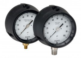 NOSHOK 700 Turret Style Stainless Steel Pressure Gauge, &amp;frac14;&amp;quot; NPT, 0 to 2000 psi-